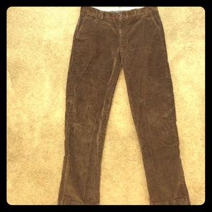 Men's L.L. Bean Classic Fit Brown Corduroy 33x32